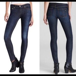 Rag & Bone Skinny Jeans in Kensington Dark Wash, Size 27